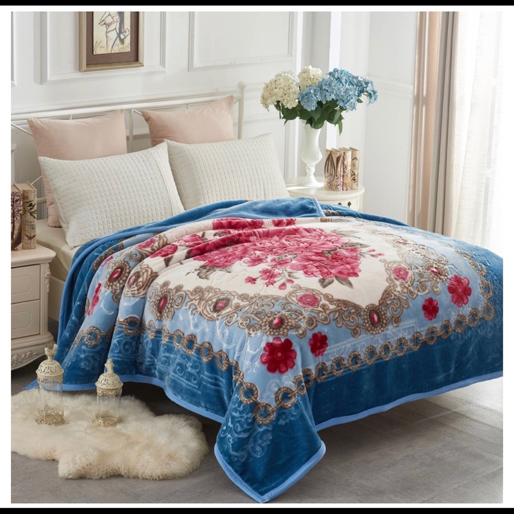 Cloud blanket super soft only BLUE LEFT